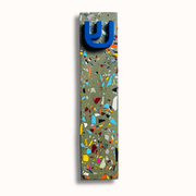 The Materials Design Co. Mezuzahs Earthy Olive Rainbow Terrazzo Mezuzah