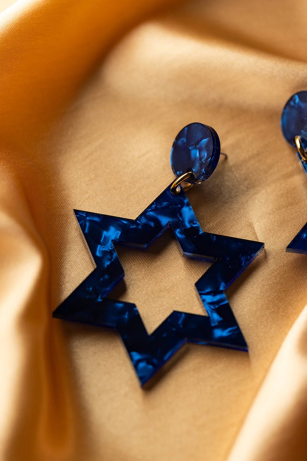 Ariel Tidhar - Ester Magen Statement Earrings - Blue - ModernTribe