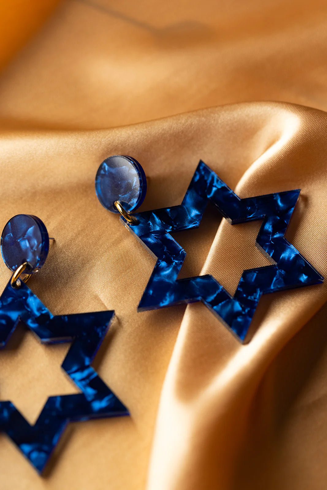 Ariel Tidhar - Ester Magen Statement Earrings - Blue - ModernTribe