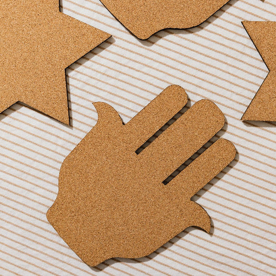 Cork Trivet Set of Two - (Choice of Hamsa or Star of David)