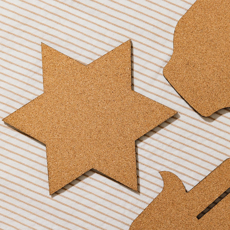 Ariel Tidhar - Cork Trivet Set of Two - (Choice of Hamsa or Star of David) - ModernTribe