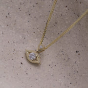 HOTCROWN - Diamond Evil Eye Necklace - 14k White, Rose or Yellow Gold - ModernTribe