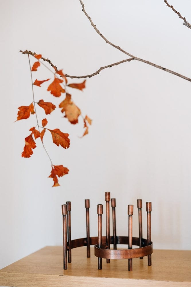 Ten Thousand Villages - Iron Spiral Menorah - ModernTribe