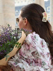 Solar Eclipse - Mini Flower Mahjong Hair Clip - ModernTribe