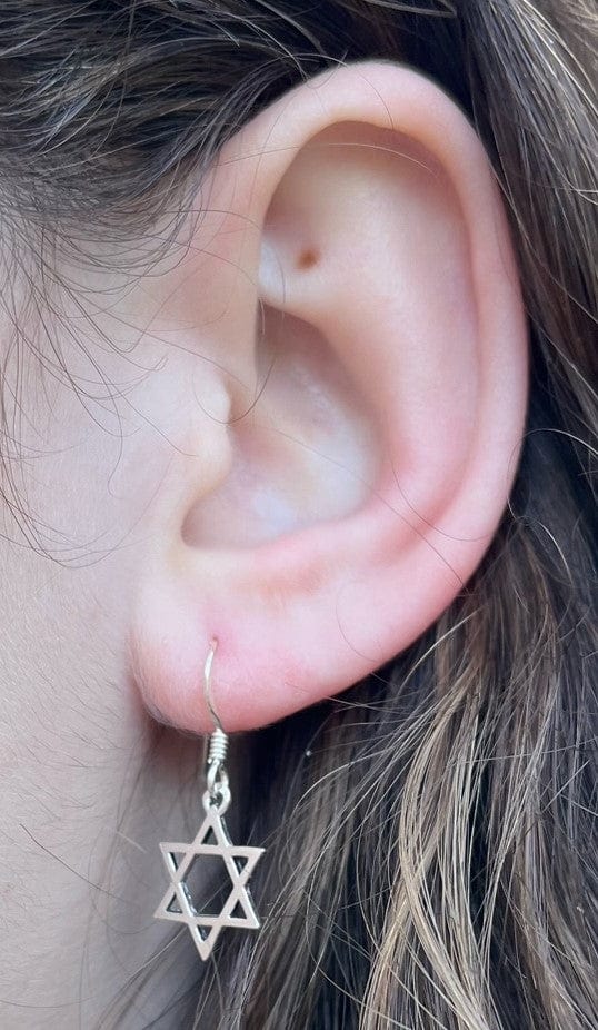 Semaki & Bird - Star of David Dangle Earrings - Gold - Plated or Sterling Silver - ModernTribe