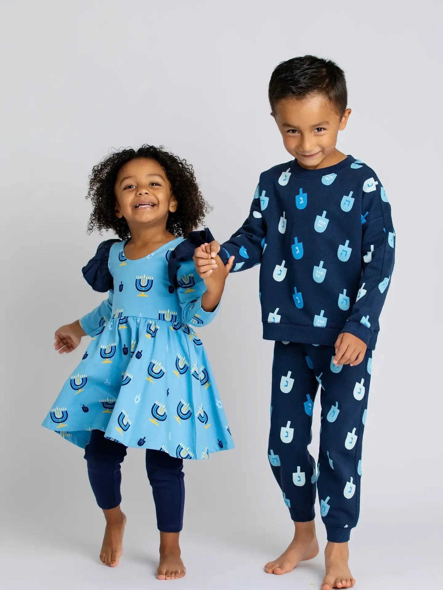 Monica + Andy Dresses Double Ruffle Let's Dance Kids Menorah Dress by Monica + Andy - (Sizes 3M - 14)