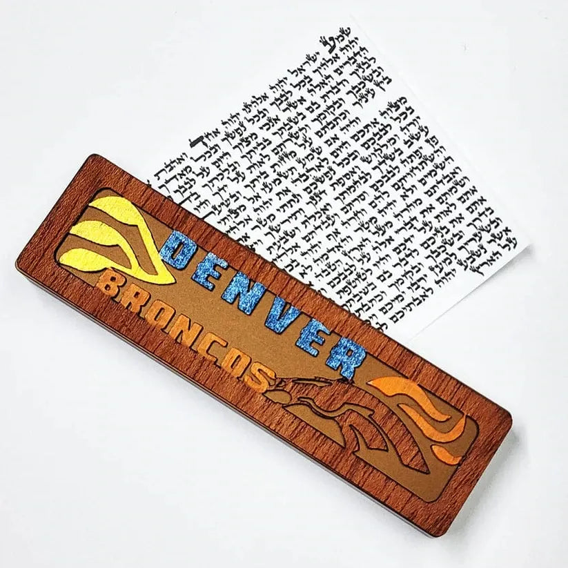 Glenn Grubard Designs Mezuzahs Denver Broncos Sports Mezuzah Case by Glenn Grubard - (Choice of Team)
