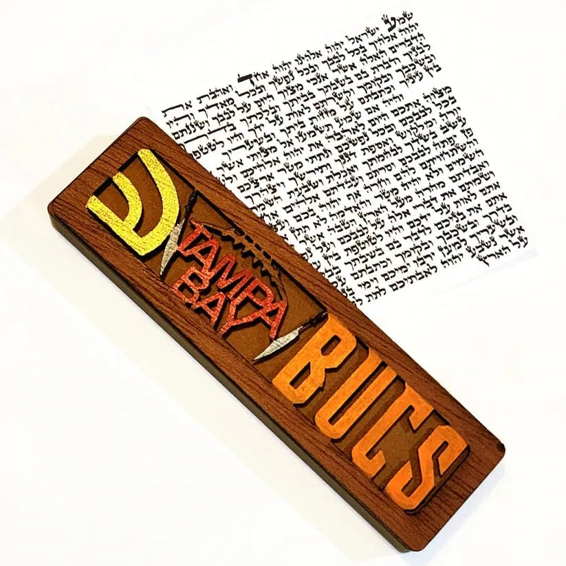Glenn Grubard Designs Mezuzahs Tampa Bay Buccaneers Sports Mezuzah Case by Glenn Grubard - (Choice of Team)