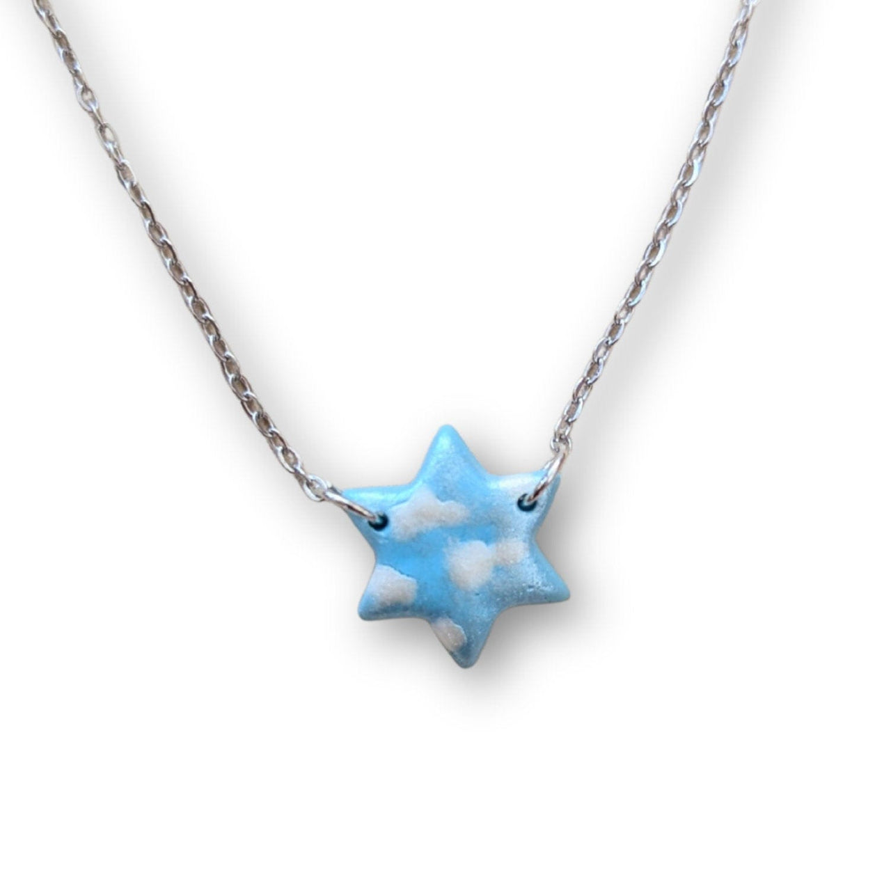 Edie's Art Shop - Shamayim Sky Star of David Necklace - ModernTribe