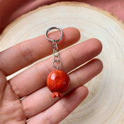 Edie's Art Shop Earrings Pomegranate Keychain