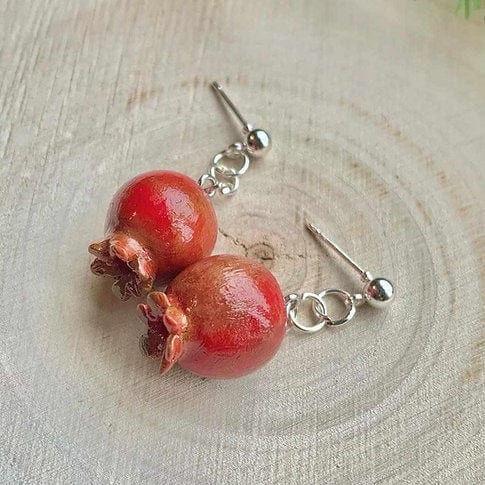 Edie's Art Shop - Pomegranate Dangle Earrings - ModernTribe