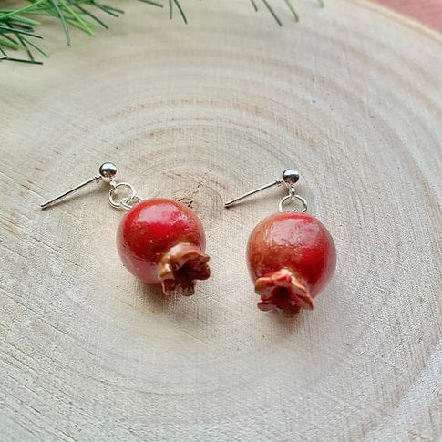 Edie's Art Shop - Pomegranate Dangle Earrings - ModernTribe
