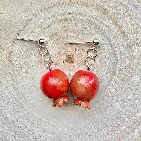 Edie's Art Shop - Pomegranate Dangle Earrings - ModernTribe