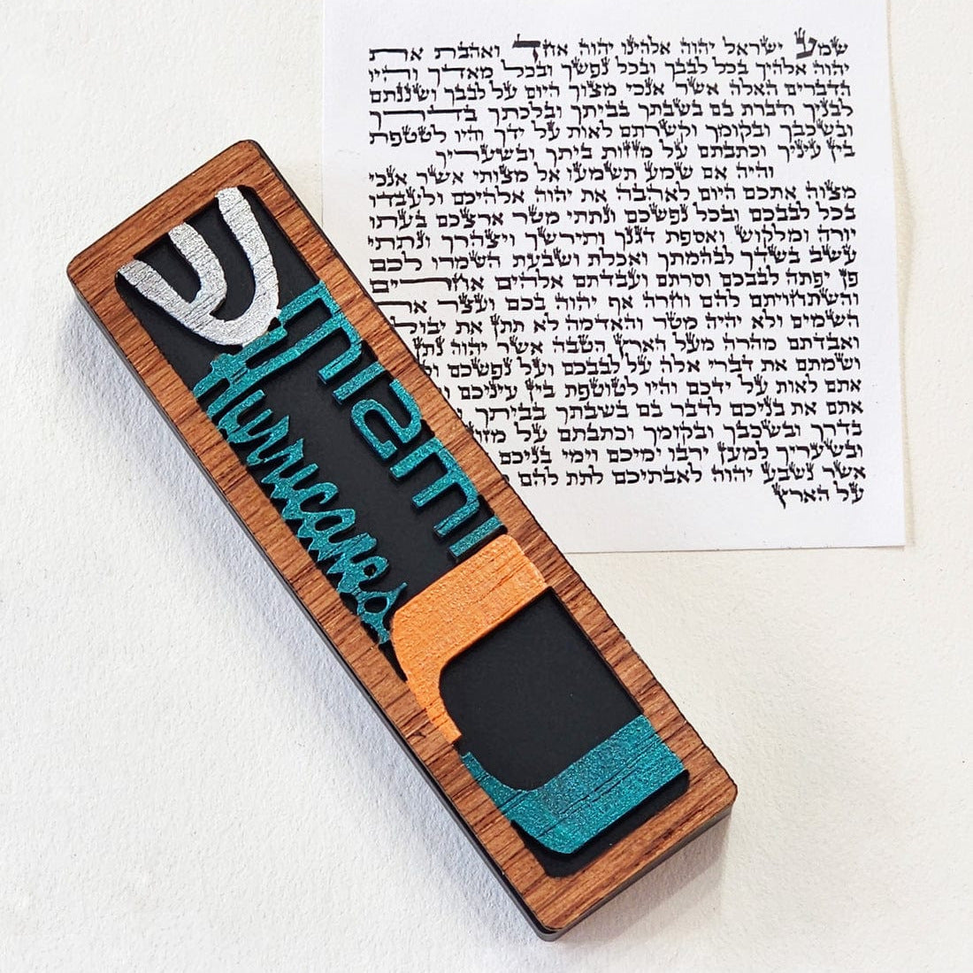 Glenn Grubard Designs Mezuzahs Miami Hurricanes - Black Sports Mezuzah Case by Glenn Grubard - (Choice of Team)