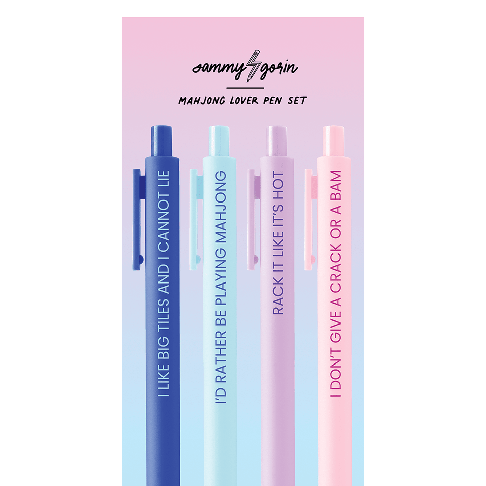 Sammy Gorin LLC - Mahjong Lover Pens - Set of 4 - ModernTribe