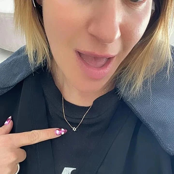 Alef Bet - Diamond Pendant with Jewish Star of David - 14k Yellow, White or Rose Gold - ModernTribe