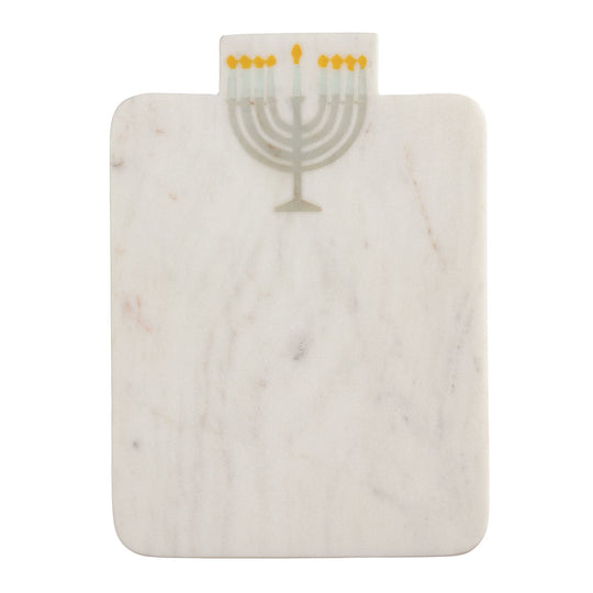 Menorah Hanukkah Marble Board