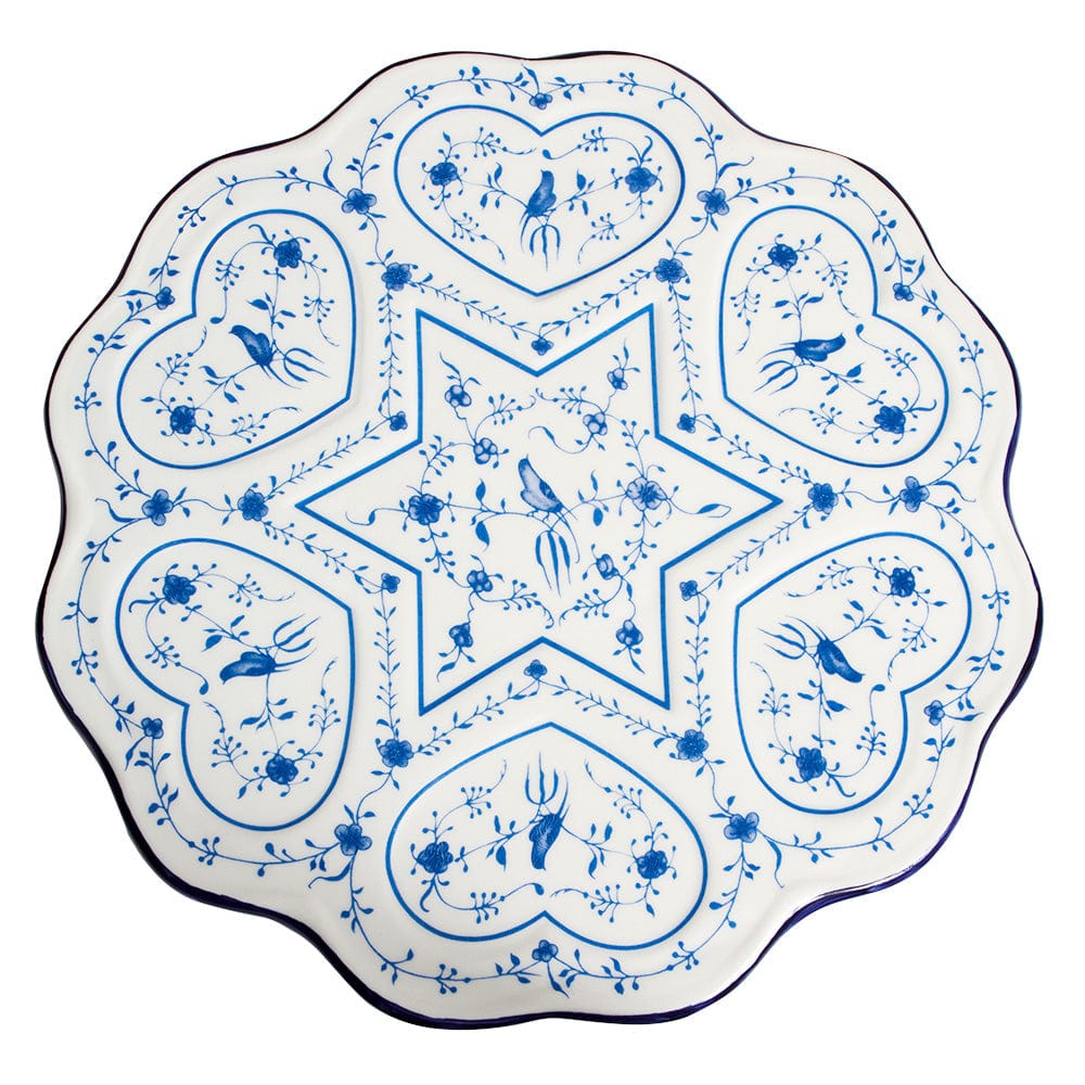 Israel Museum Seder Plates Vienna Ceramic Seder Plate and Bowl Set by Israel Museum