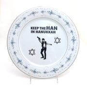 Lenny Mud Plate Keep the Han in Hanukkah Dish