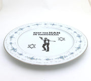 Lenny Mud Plate Keep the Han in Hanukkah Dish
