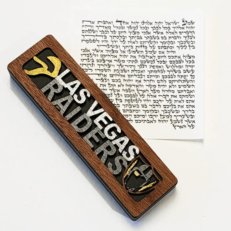 Glenn Grubard Designs Mezuzahs Las Vegas Raiders Sports Mezuzah Case by Glenn Grubard - (Choice of Team)
