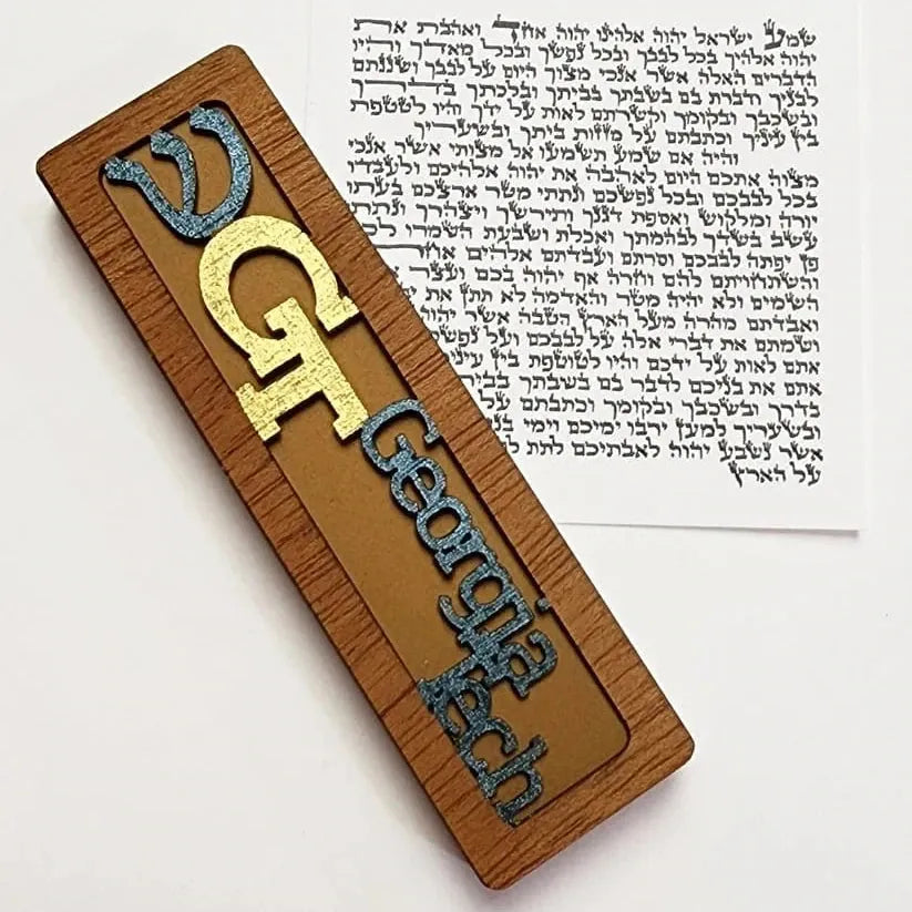 Glenn Grubard Designs Mezuzahs Georgia Tech Sports Mezuzah Case by Glenn Grubard - (Choice of Team)