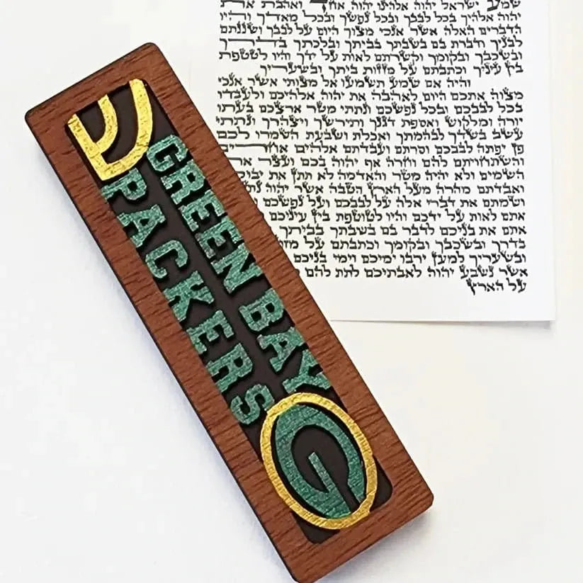Glenn Grubard Designs Mezuzahs Green Bay Packers Sports Mezuzah Case by Glenn Grubard - (Choice of Team)