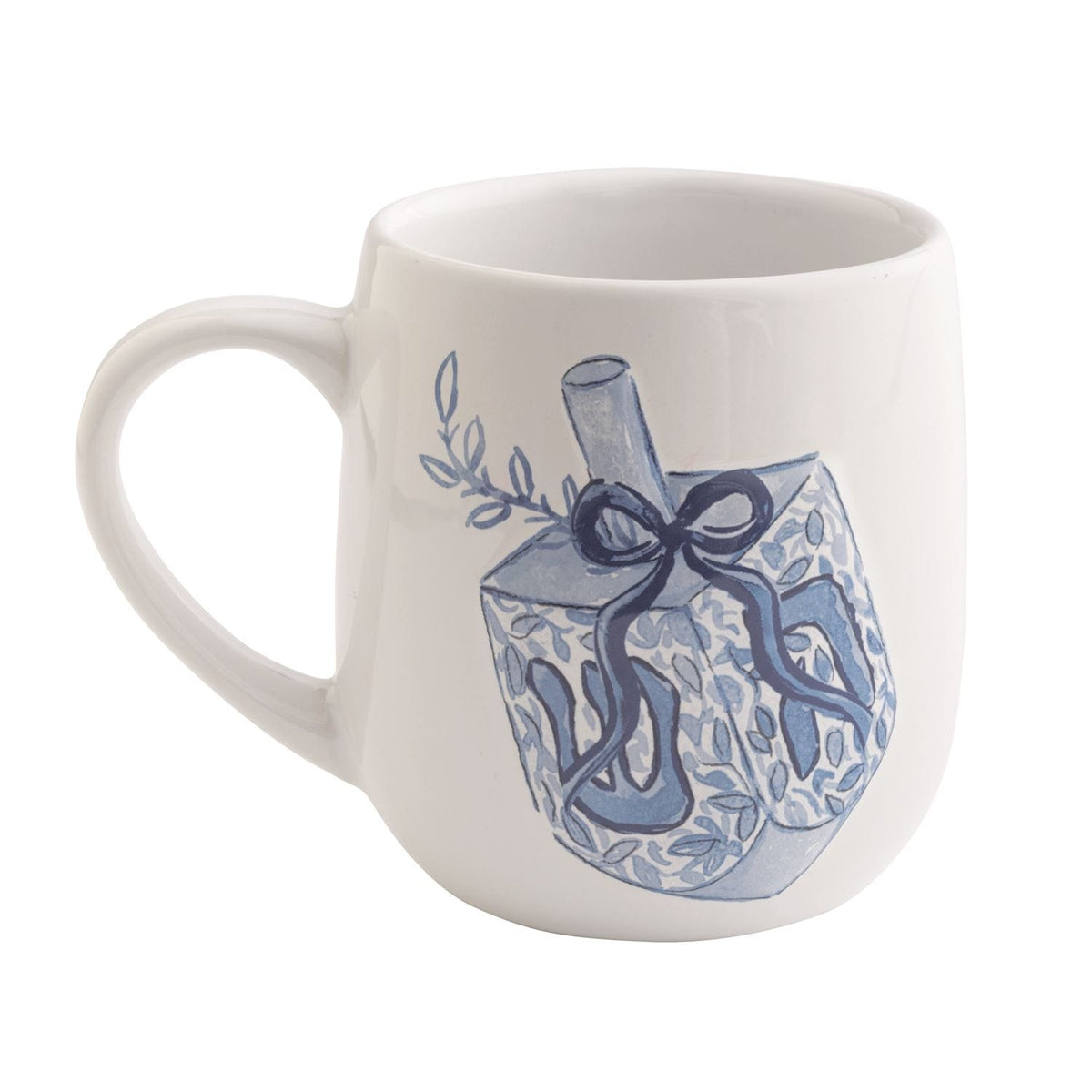 Mud Pie Mugs Cutesy Blue Dreidel Hanukkah Mug