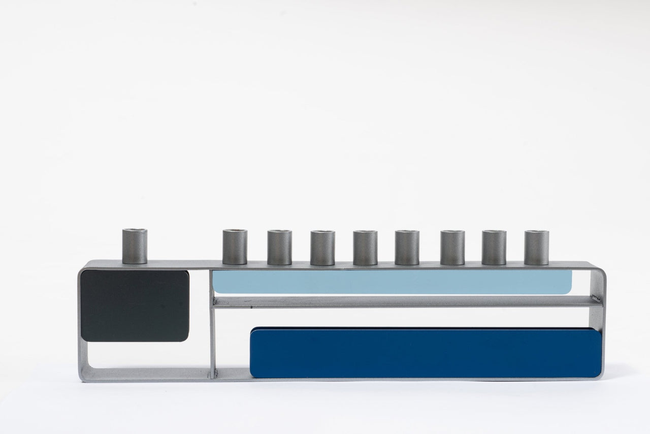 Israel Museum - Mondrian - Inspired Menorah by Israel Museum - ModernTribe