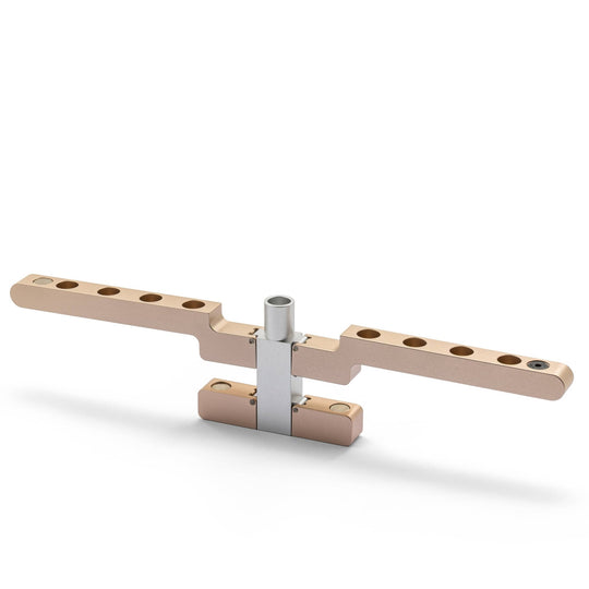 Folding Travel Menorah by Israel Museum - Champagne