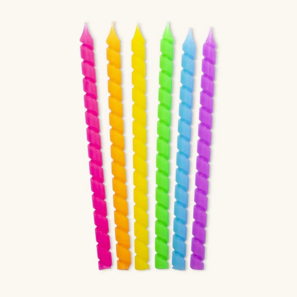 Ner Mitzvah Hanukkah Candles Rainbow Spiral Hanukkah Candles