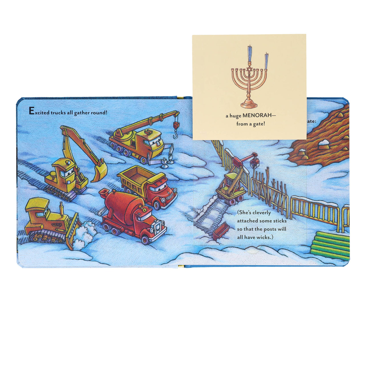 Chronicle Books - Construction Site Hanukkah Lights - Board Book - ModernTribe