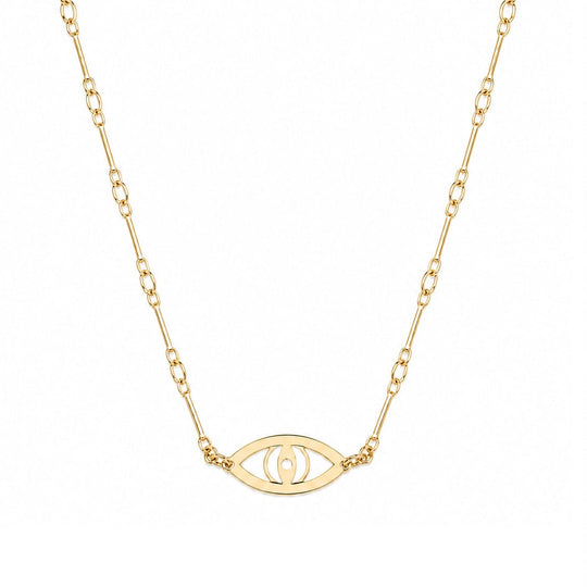 Vale Evil Eye Necklace - (Sterling Silver, Gold-Plated or Two-Tone)