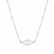 Miriam Merenfeld Jewelry Necklaces Sterling Silver / 15" Vale Evil Eye Necklace - (Sterling Silver, Gold-Plated or Two-Tone)