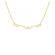 Miriam Merenfeld Jewelry Necklaces Gold-Plated Galia Hebrew Nameplate Necklace - (Sterling Silver, Gold-Plated or Two-Tone)