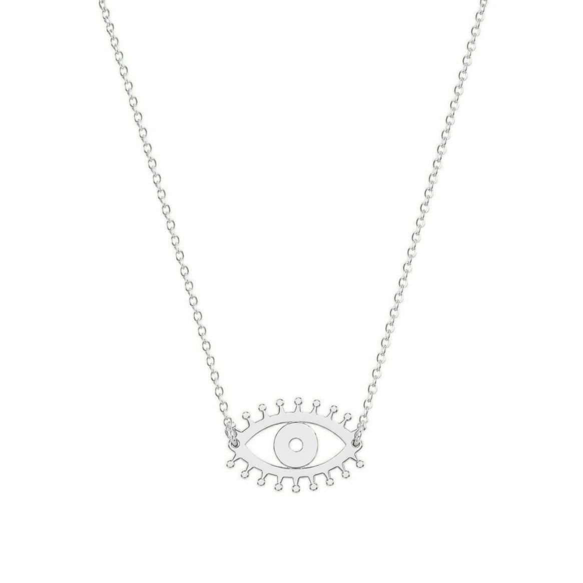Miriam Merenfeld Jewelry Necklaces Sterling Silver Magic Evil Eye Necklace - (Sterling Silver, Gold-Plated or Two-Tone)