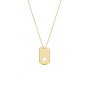 Miriam Merenfeld Jewelry Necklaces Gold-Plated Star of David ID Tag Necklace - (Sterling Silver, Gold-Plated or Two-Tone)