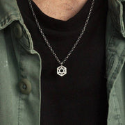 Koch La Ni Jewelry - Geometric Star of David Sterling Silver Necklace - ModernTribe