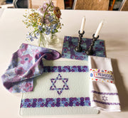 Mrs. Meshugga Challah Boards Israel Floral Flag Challah Board