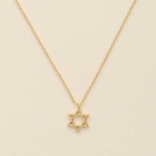 14k Yellow Gold-Dipped Star of David Necklace