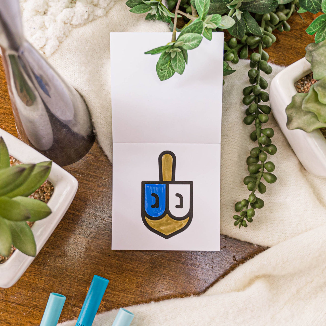 A Brighter Year - Happy Hanukkah Mini Coloring Book - ModernTribe