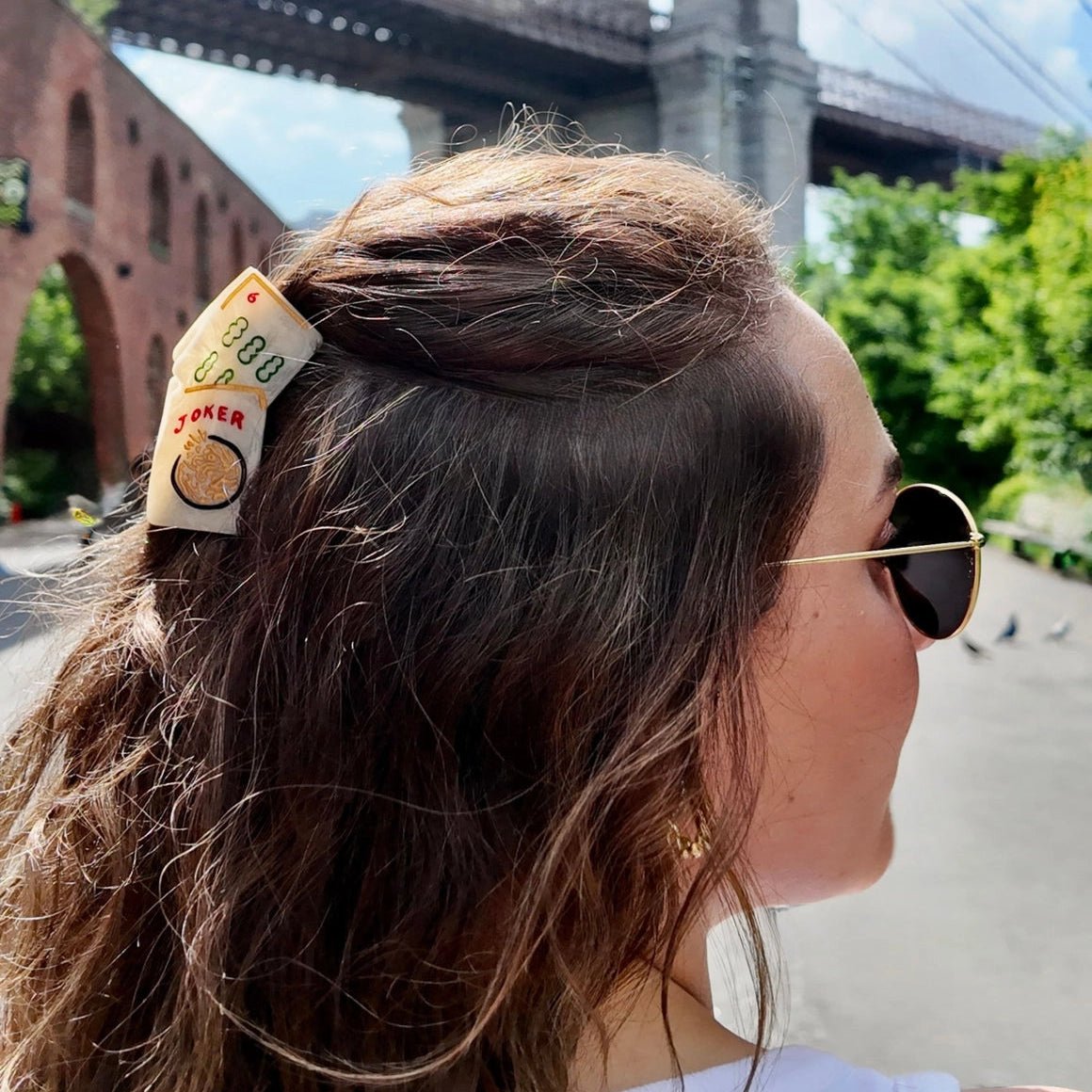 Solar Eclipse - Mini Mah Jongg Claw Clip - ModernTribe