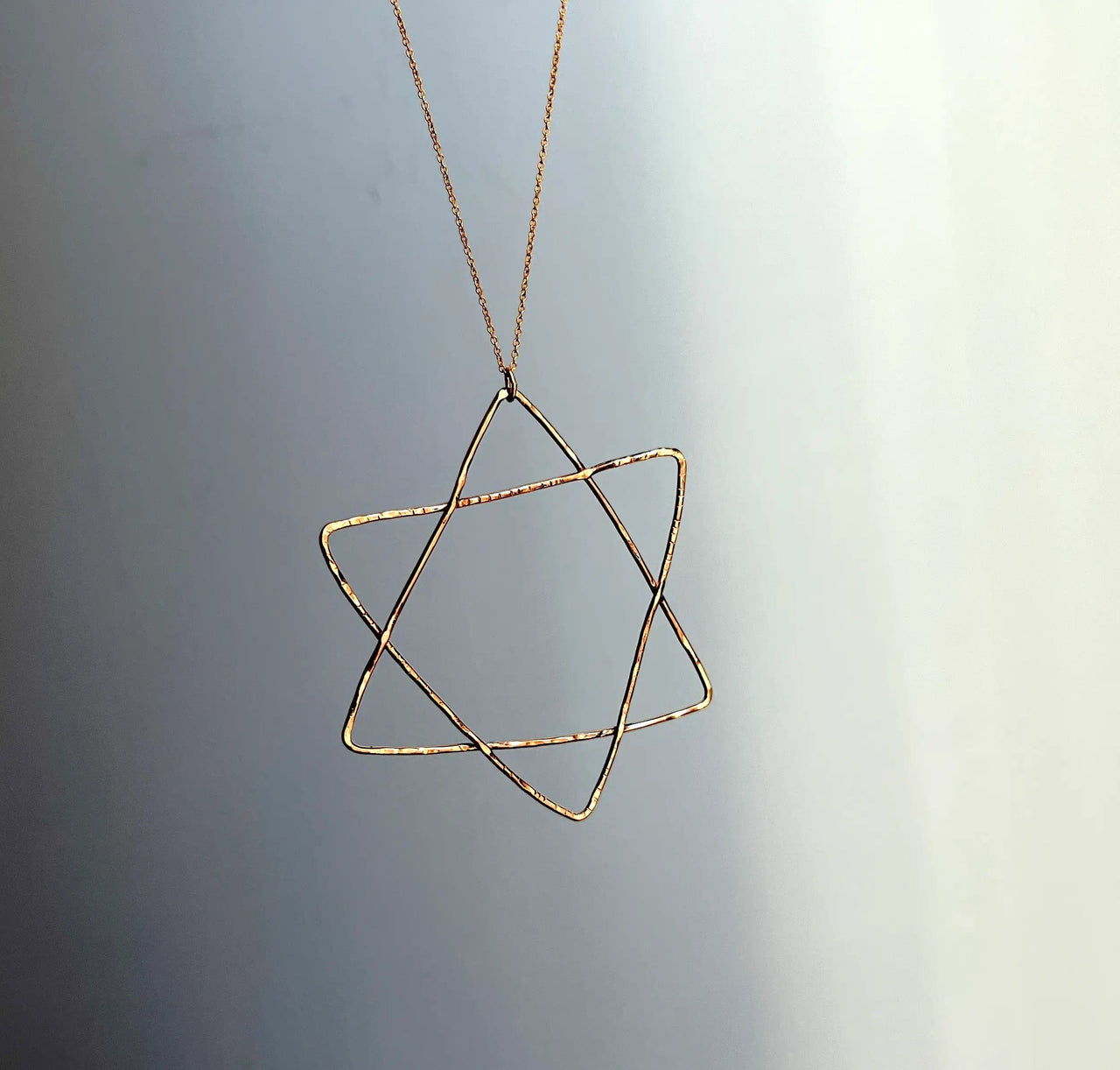 Rachel Pfeffer - Gold - Filled Handmade Organic Star of David - Small or Large - ModernTribe