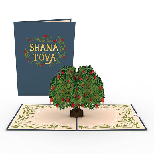 Pomegranate Tree Rosh Hashanah Pop-Up Card