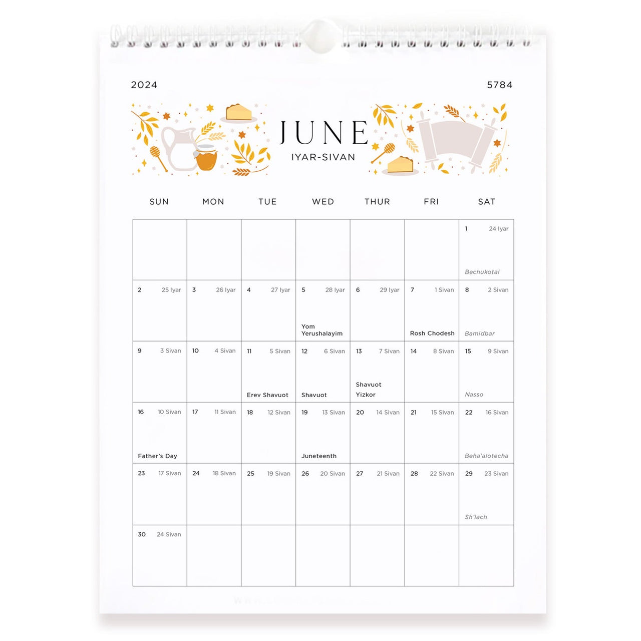 Modern Mitzvah - 16 Month Jewish Wall Calendar - 5784/2023 - 2024 - ModernTribe