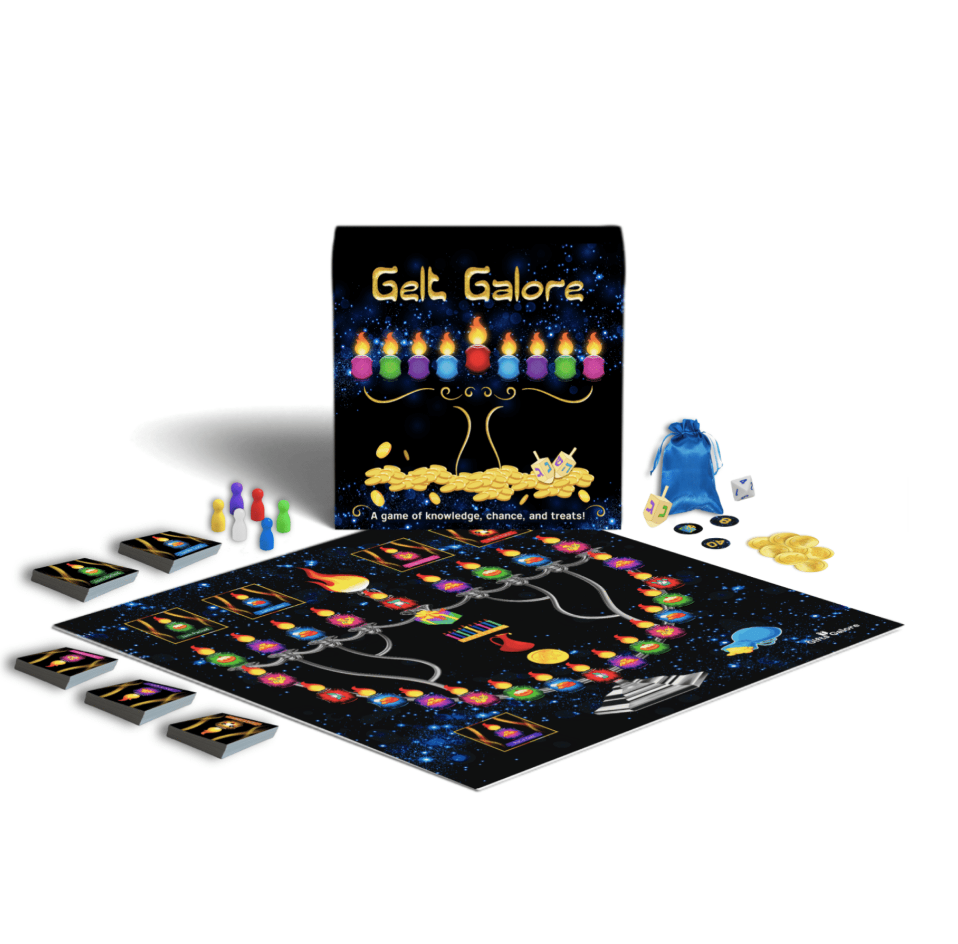 Gifts Galore Games - Gelt Galore Hanukkah Board Game - ModernTribe
