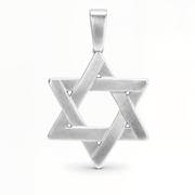 Izakov Fine Jewelry Necklaces Matte Finish Star of David Pendant - 14k Yellow, White or Rose Gold