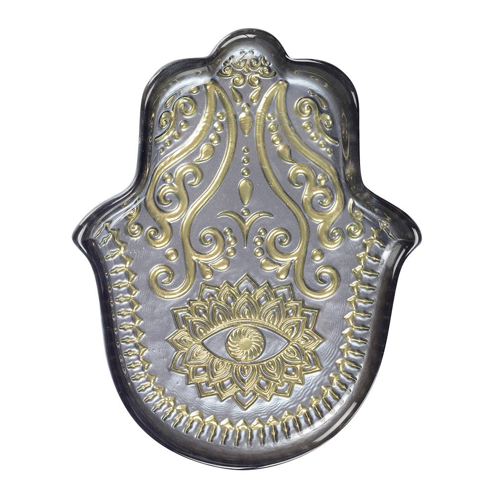 Aulica - Hamsa Serving Dish - Silver - ModernTribe