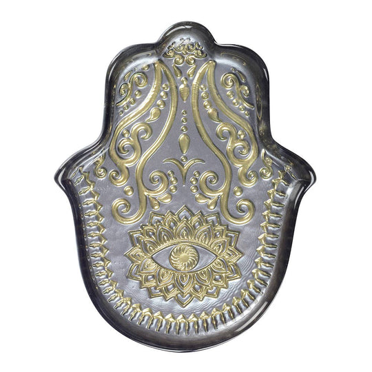 Hamsa Serving Dish - Silver
