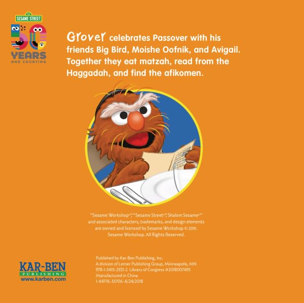 Kar - Ben Publishing - A Seder for Grover - Board book - ModernTribe